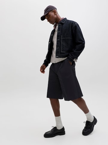 Baggy Pantaloni con piega frontale di JACK & JONES in nero