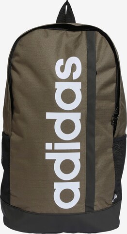 Rucsac sport 'Essentials Linear' de la ADIDAS SPORTSWEAR pe verde: față