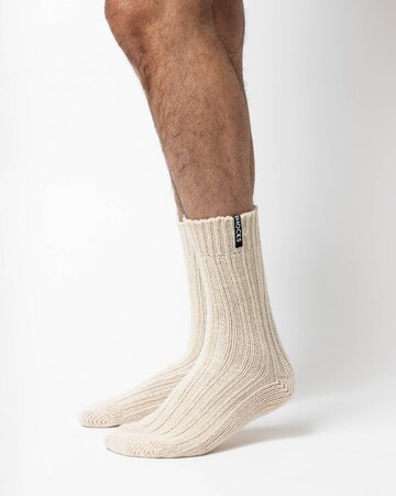 SNOCKS Socks in Beige: front