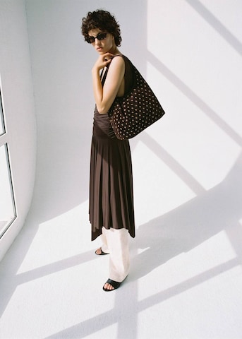 MANGO Shopper 'BELINDA' in Braun: Vorderseite