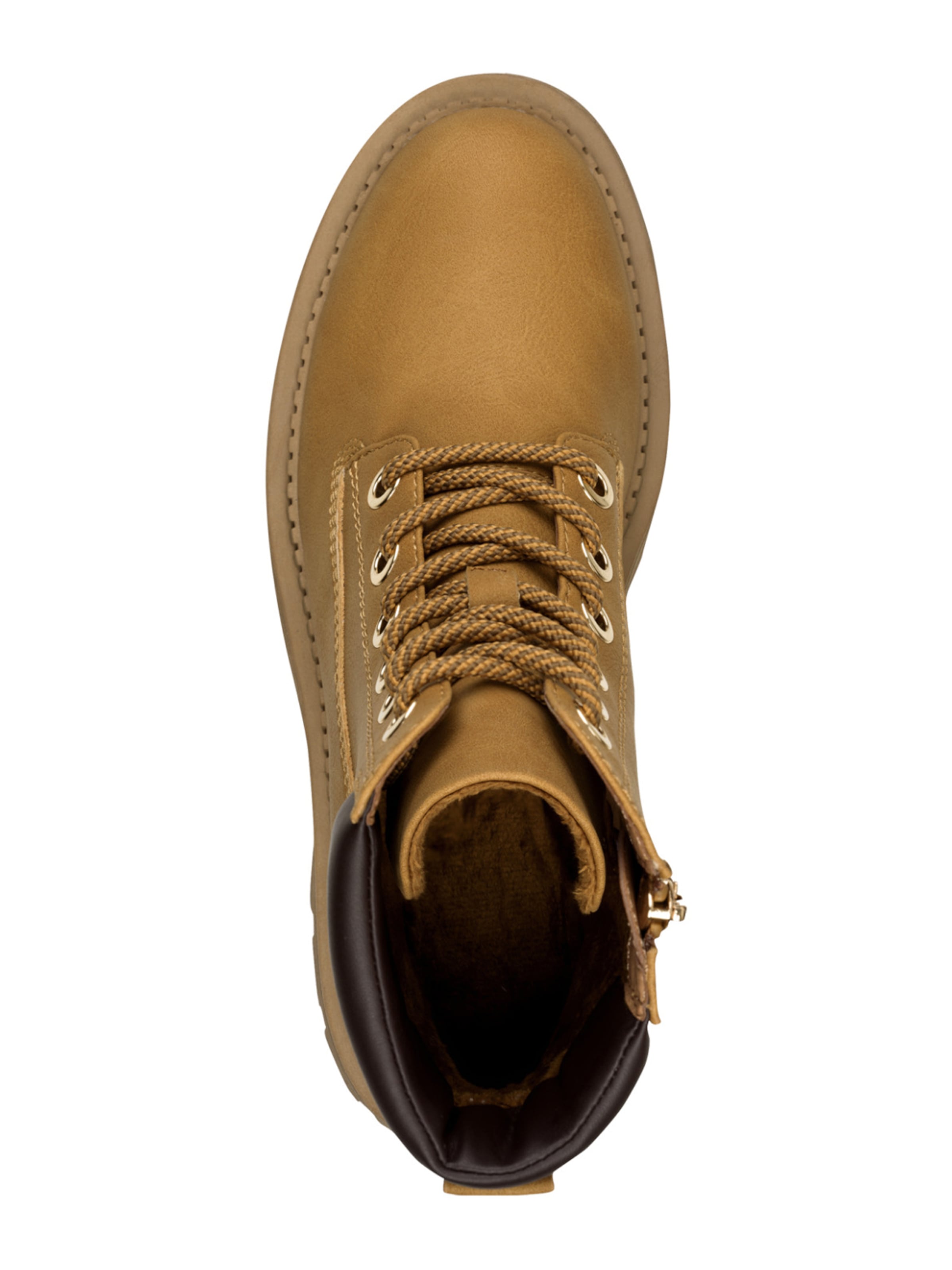 Tamaris Lace-Up Ankle Boots in Brown