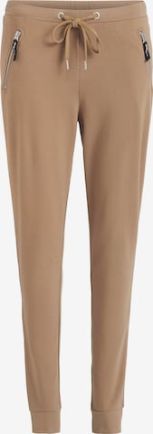 khujo Tapered Broek 'Alenia' in Bruin: voorkant