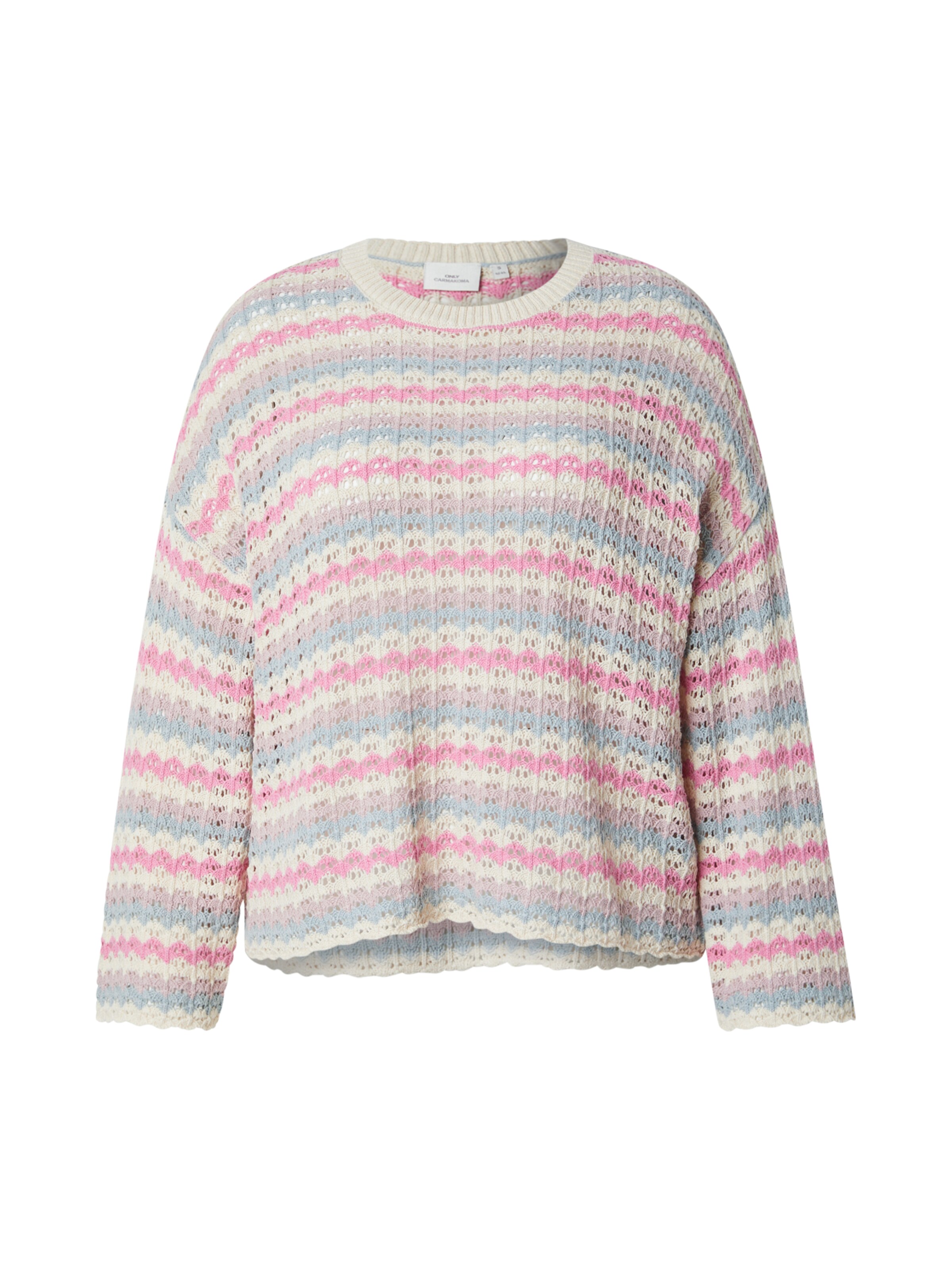 ONLY Carmakoma - Jersey 'CARAsa' en beige: frente