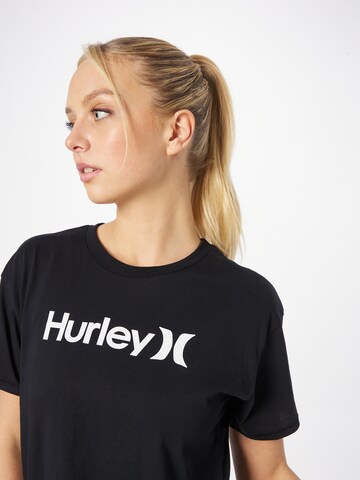 Hurley Sportshirt in Schwarz