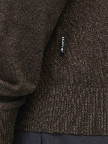 JACK & JONES Sweater 'JJEEmil' in Brown