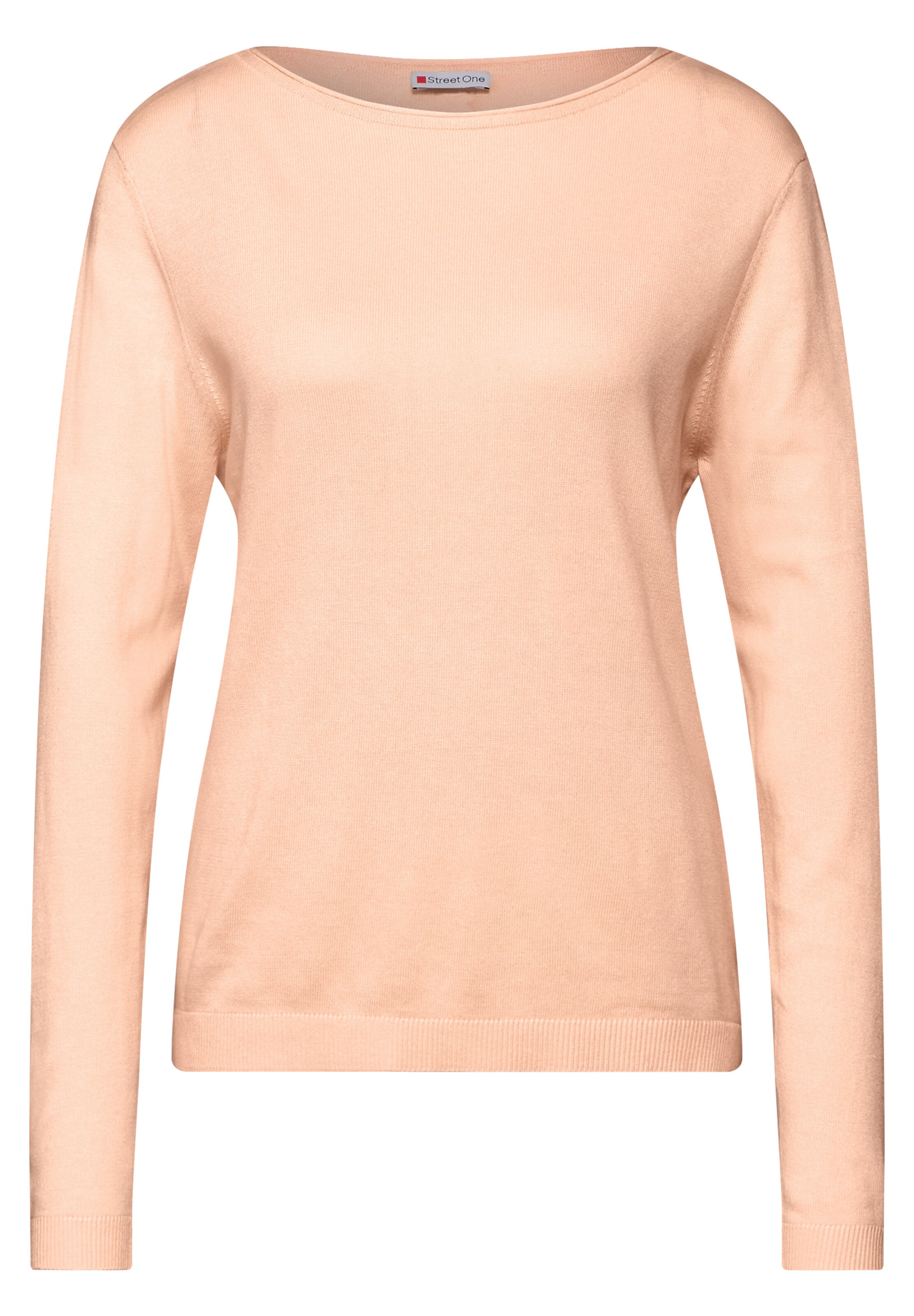 STREET ONE Weicher Strickpullover in Orange: Vorderseite