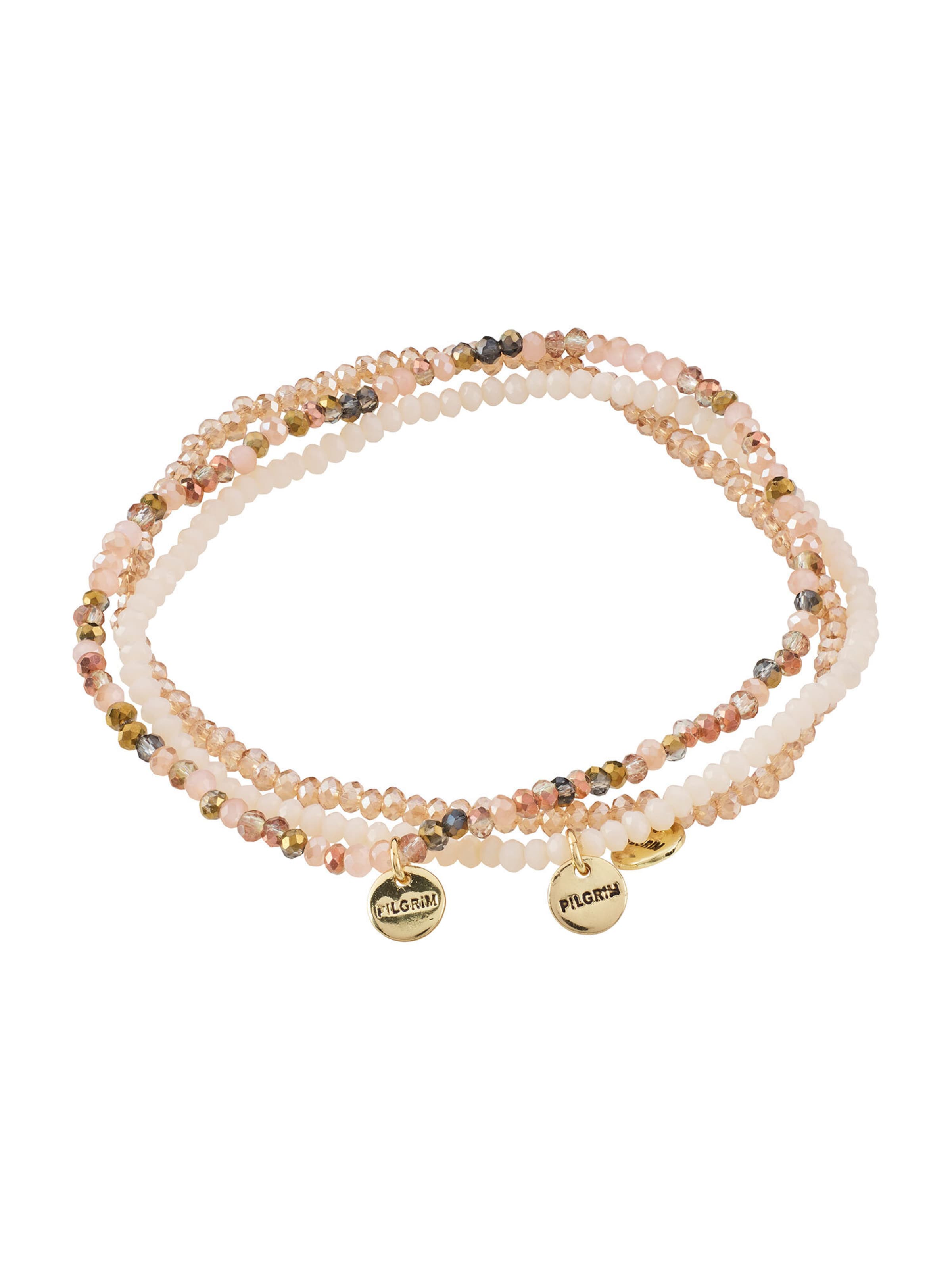 Pilgrim Bracelet 'Indigo' in Beige: front