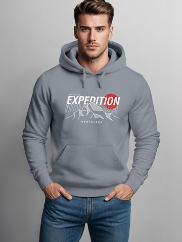 Neverless Sweatshirt 'Expedition Northlane' in Grey