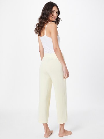 ESPRIT - regular Pantalón de pijama en amarillo