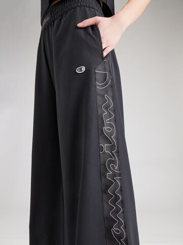 Champion Authentic Athletic Apparel - Pierna ancha Pantalón en negro