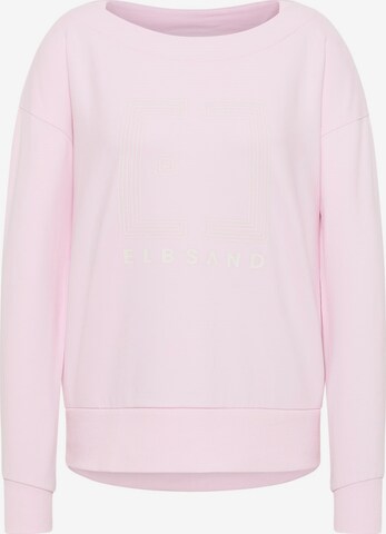 Sweat-shirt 'Felis' Elbsand en rose : devant