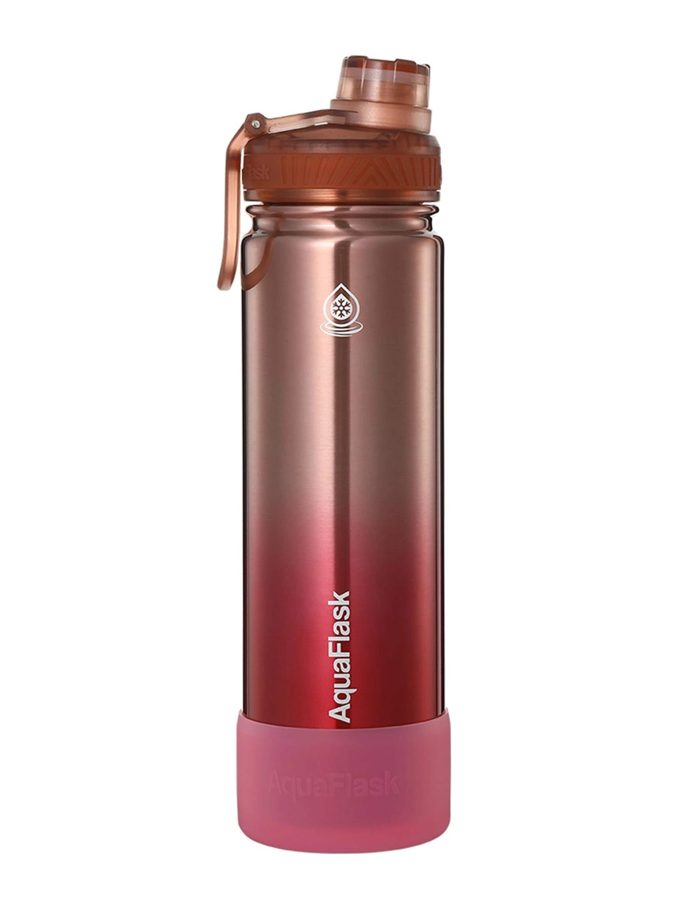 AquaFlask Láhev na vodu 'AquaFlask Termoláhev TERRA  650 ml' – červená: přední strana