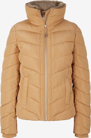 TOM TAILOR Winter Jacket in Beige: front