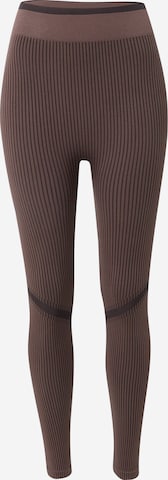 LeGer by Lena Gercke Skinny Workout Pants 'Chani' in Brown: front