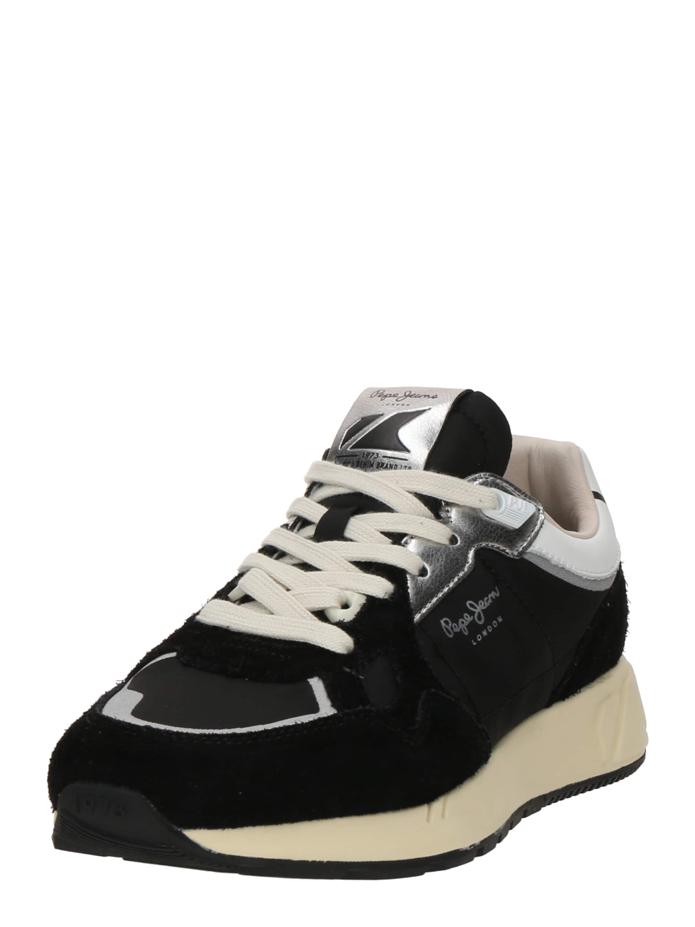 melns Pepe Jeans Zemie brīvā laika apavi 'Marlon': no priekšpuses