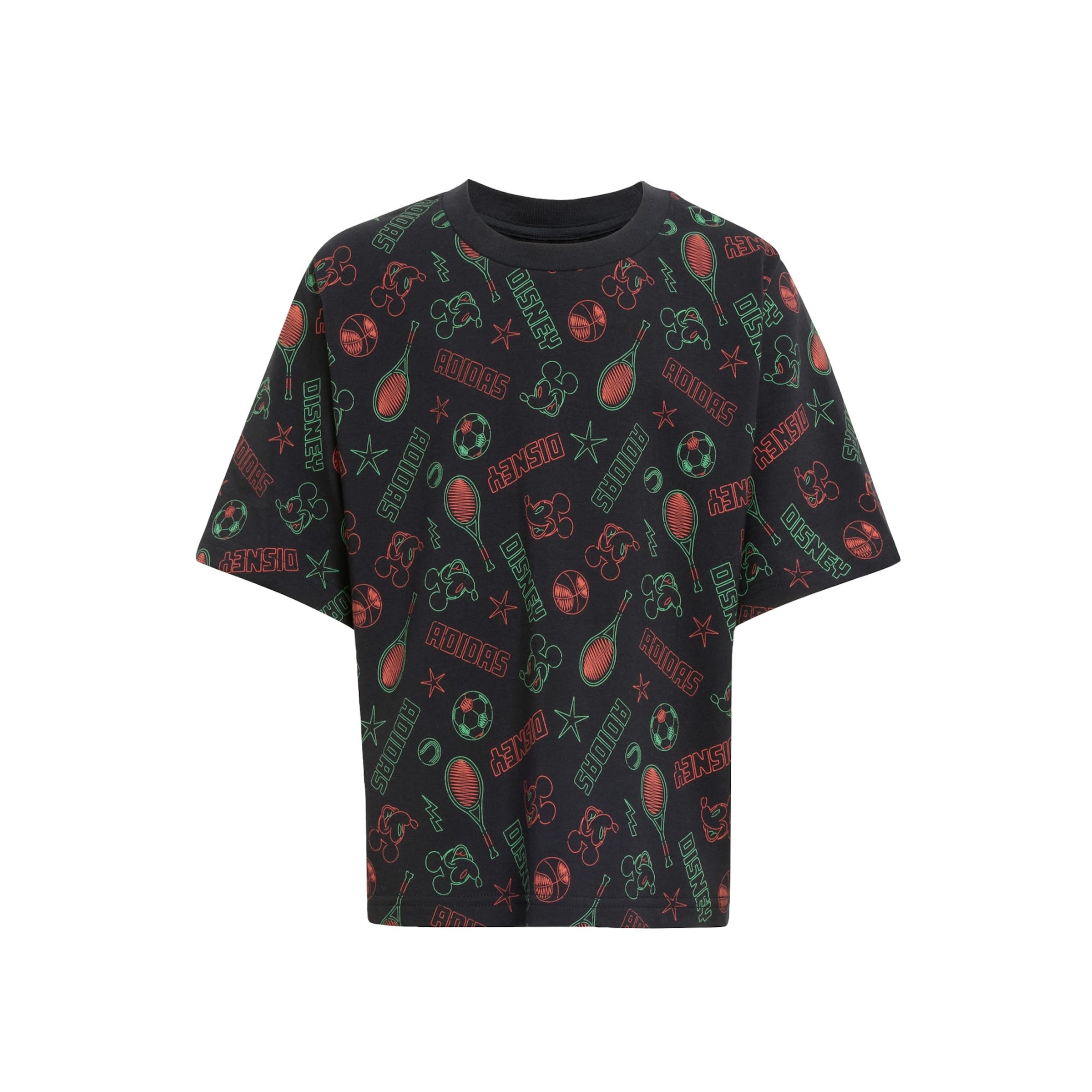 ADIDAS SPORTSWEAR Funktsionaalne särk 'Disney Mickey Mouse', värv must: eest vaates