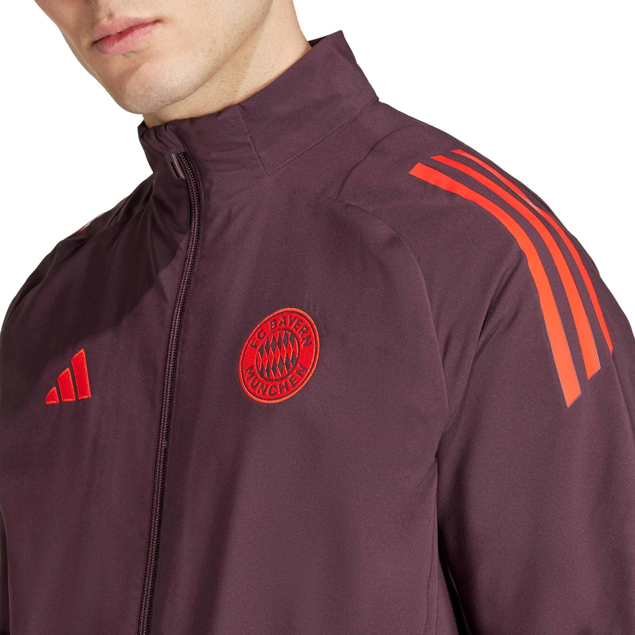 ADIDAS PERFORMANCE Training Jacket 'FC Bayern München Prematch' in Red