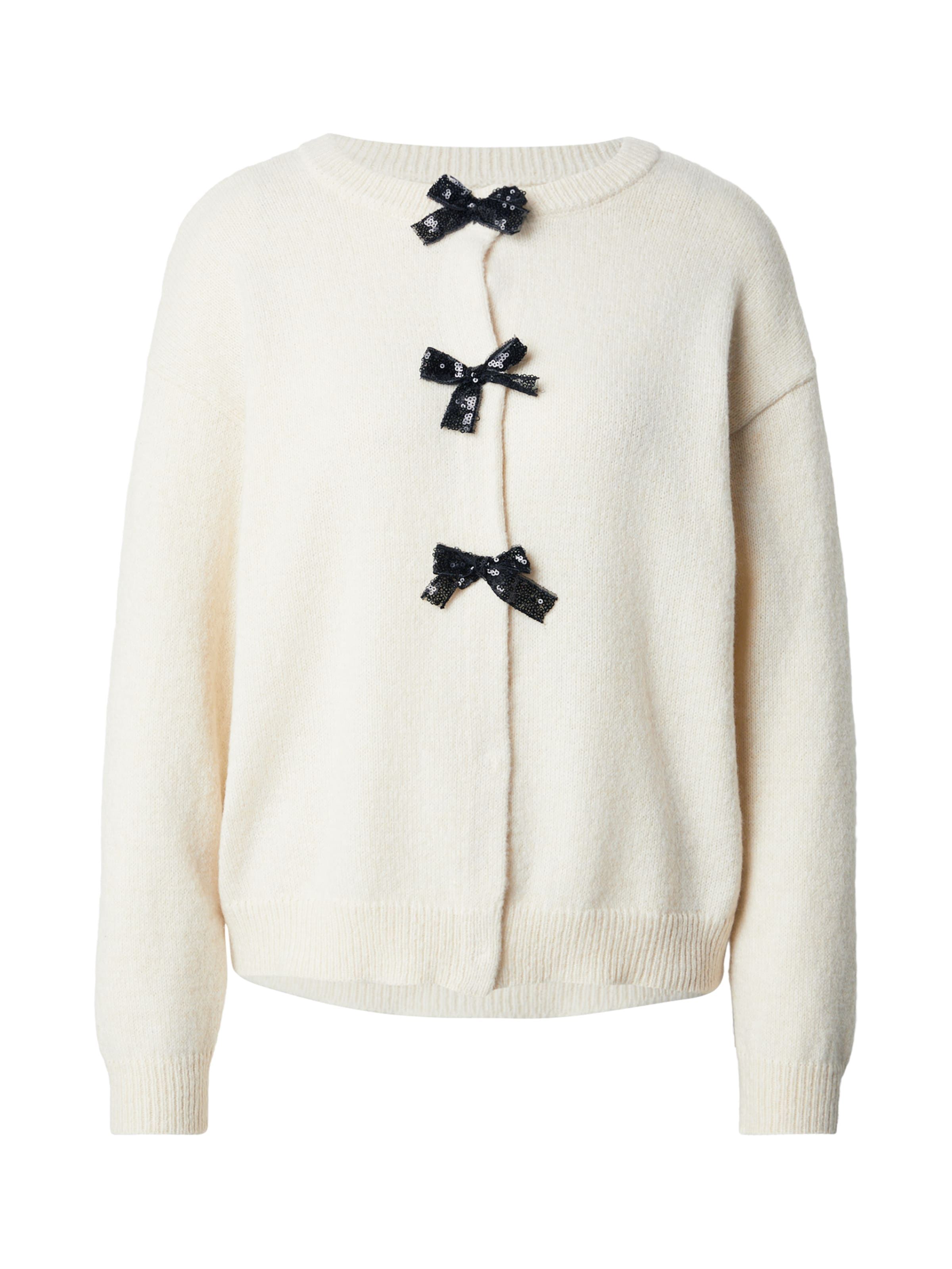 VILA Knit Cardigan 'VIBRIANNA' in Beige: front