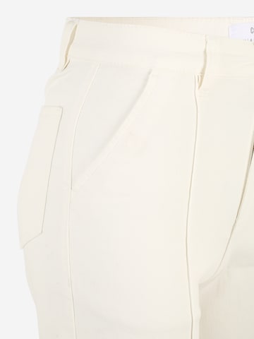 Cotton On Petite Wide leg Pleated Pants in White