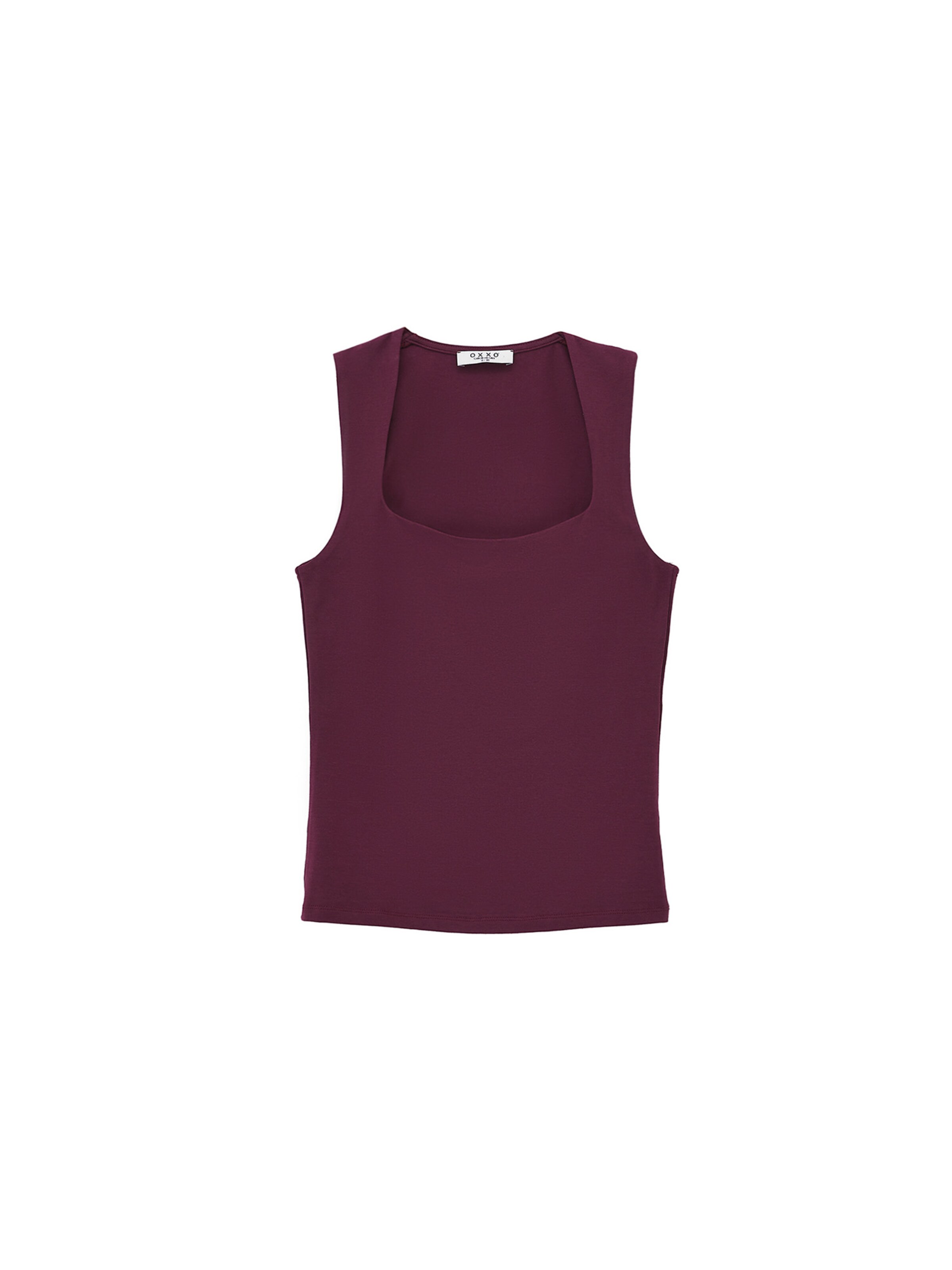 OXXO Top in Purple: front