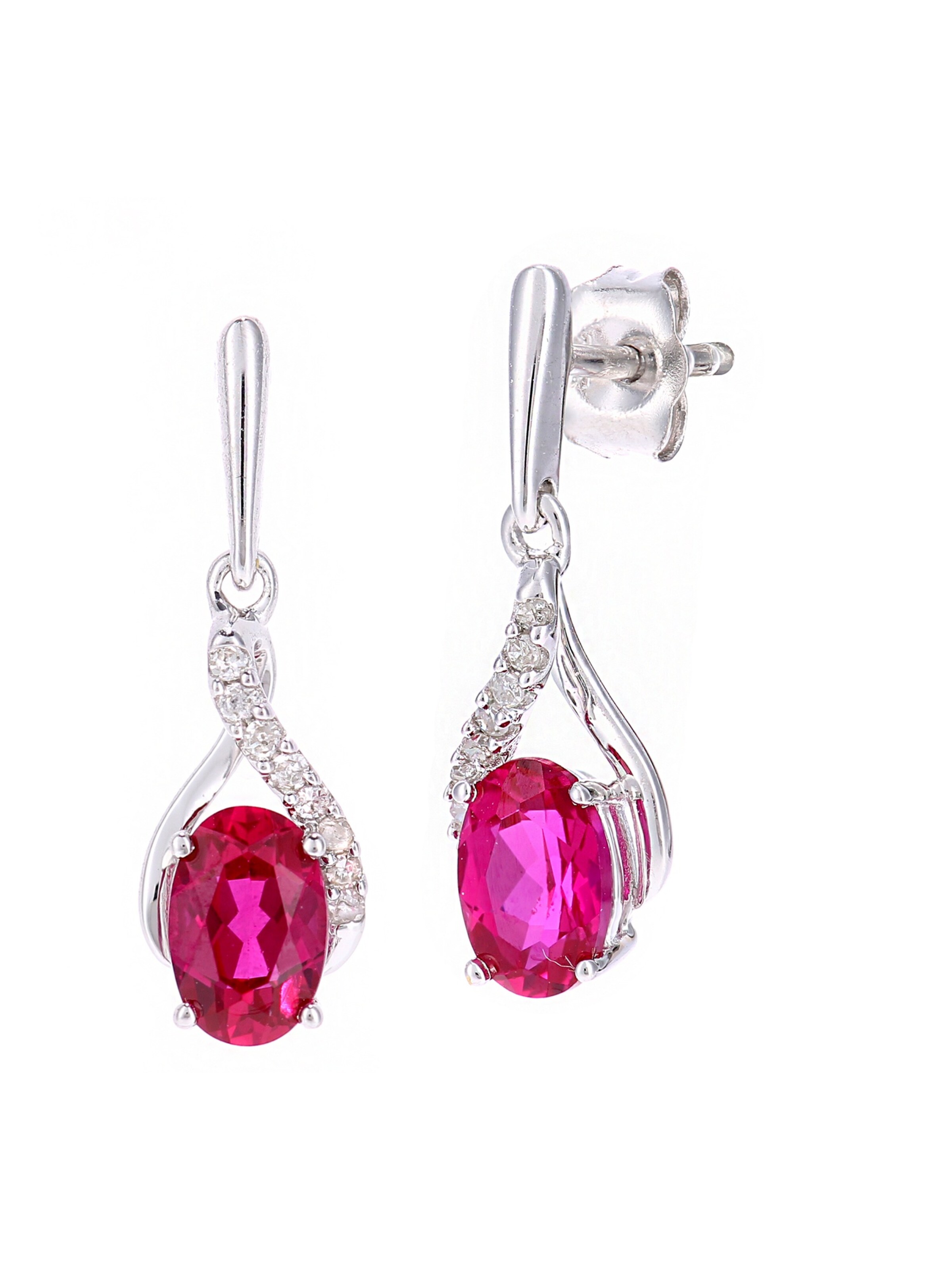DIAMANT LETERNEL Earrings in Silver: front