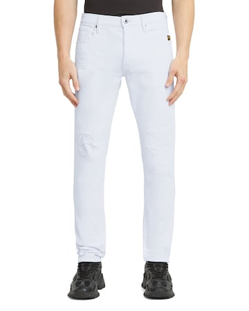 G-STAR Slimfit Jeans in Wit: voorkant