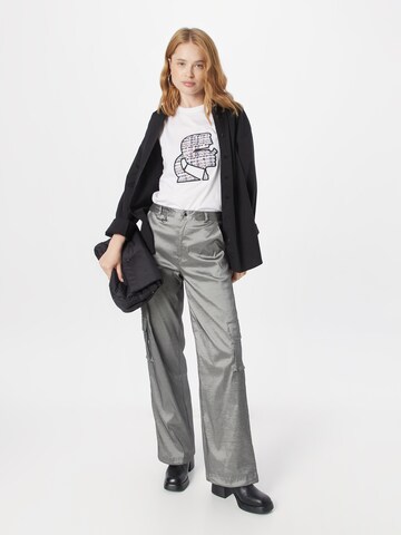 Tricou de la Karl Lagerfeld pe alb