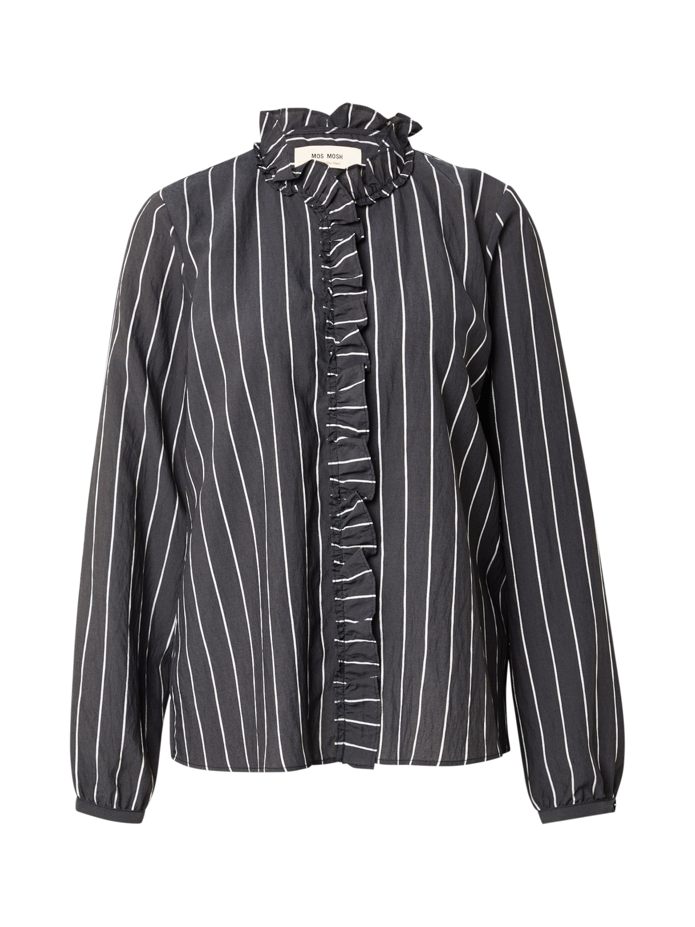 MOS MOSH Μπλούζα 'MMBilly' σε μαύρο: μπροστά