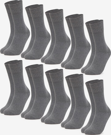 Occulto Socks 'Diabetiker Goetz' in Grey: front