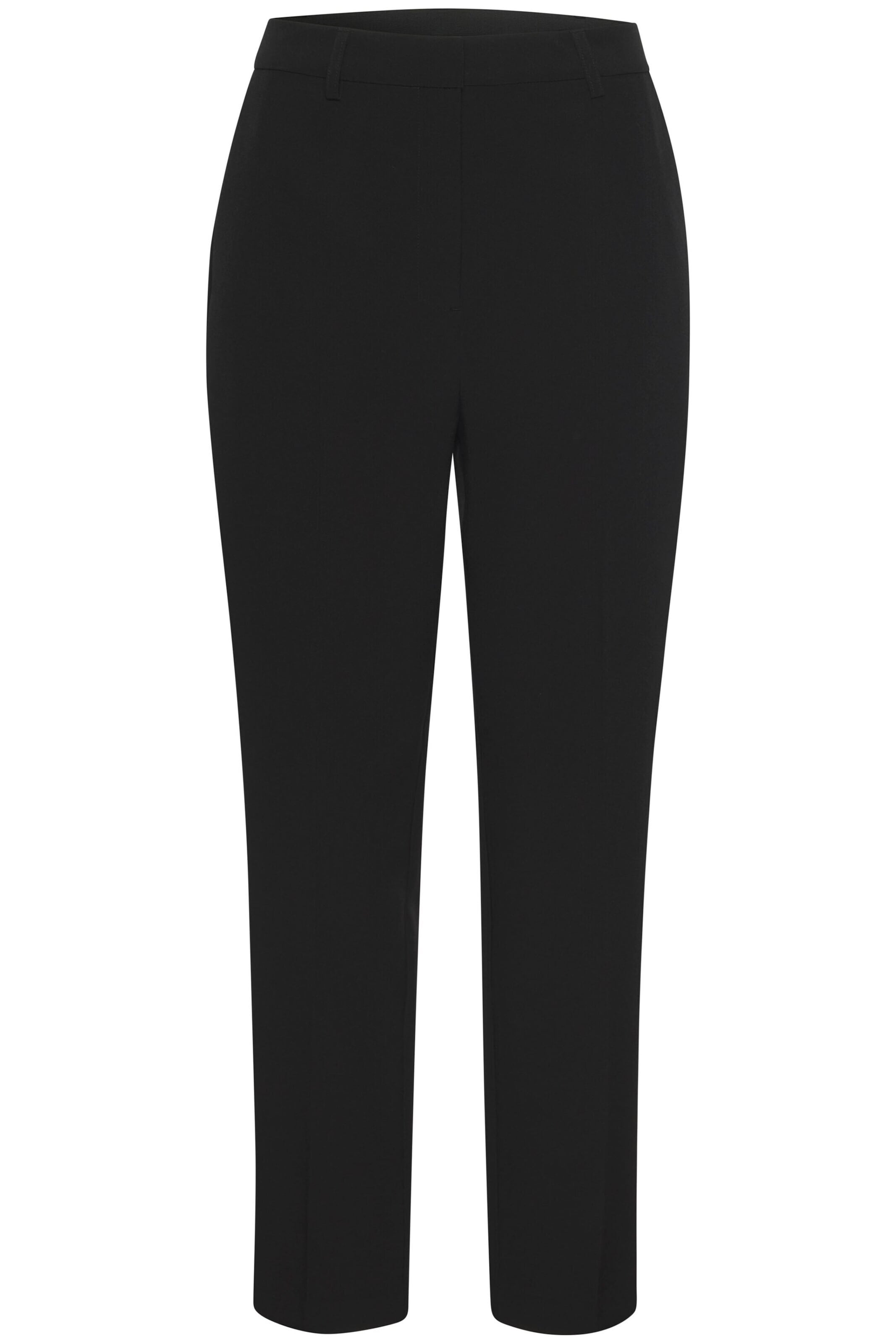 LASCANA Regular Pleated Pants in Black: front