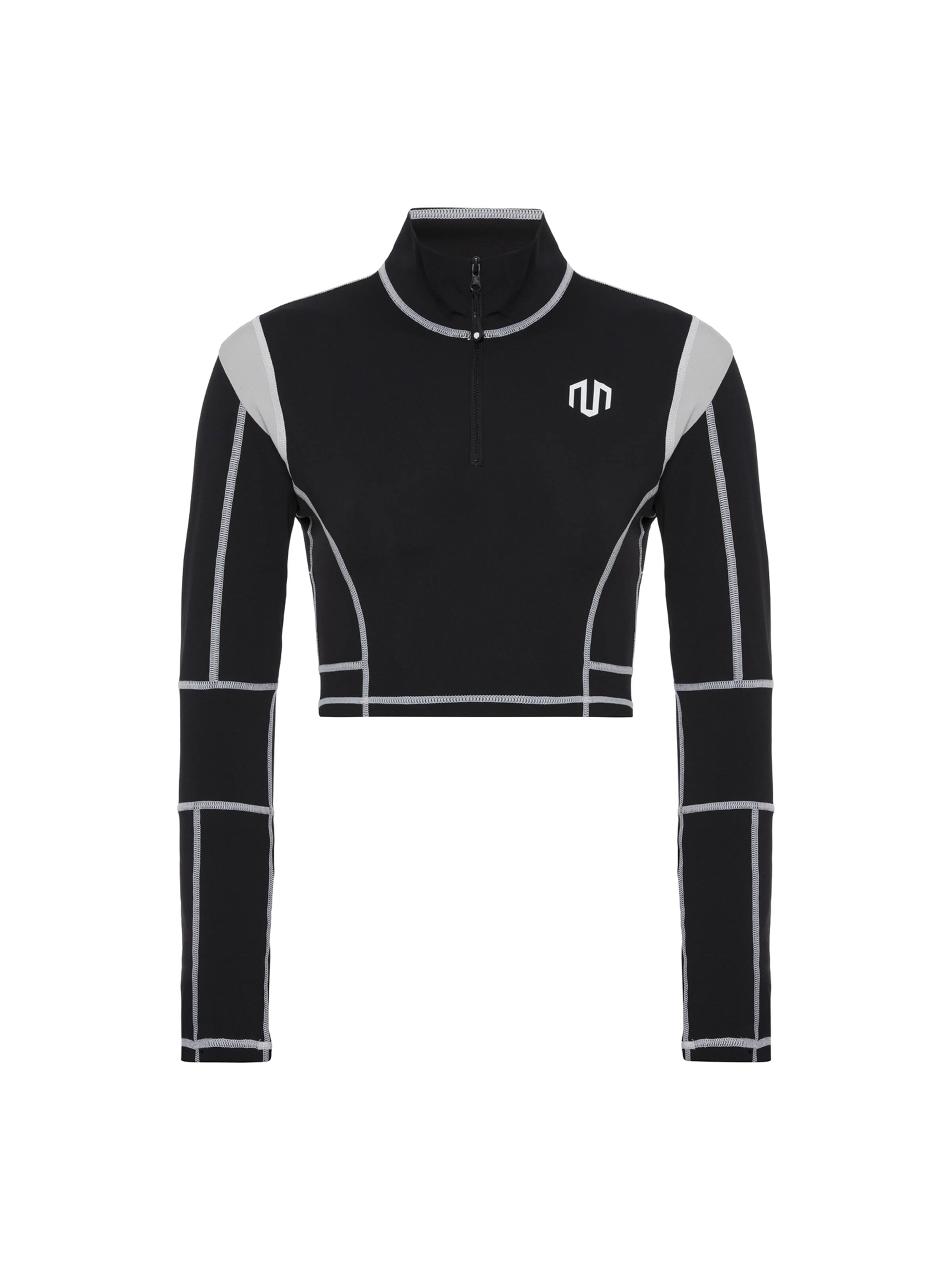 T-shirt fonctionnel 'Kansei Chrome' MOROTAI en noir : devant