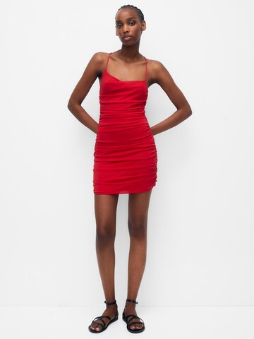 Pull&Bear Cocktail dress in Red