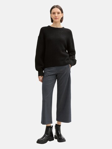 TOM TAILOR Strickpullover in Schwarz