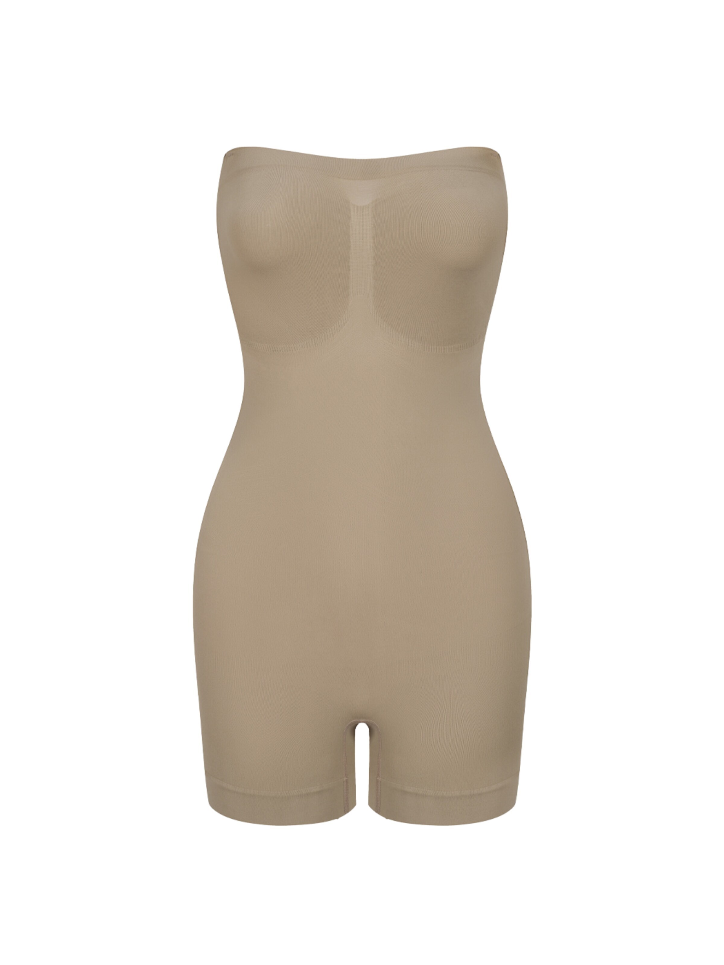 Body modelant 'Trägerloser Bodysuit Sculpting Shapewear mit Shorts' cfab (formerly creamy fabrics) en beige : devant