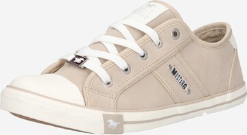 Sneaker bassa di MUSTANG in beige: frontale