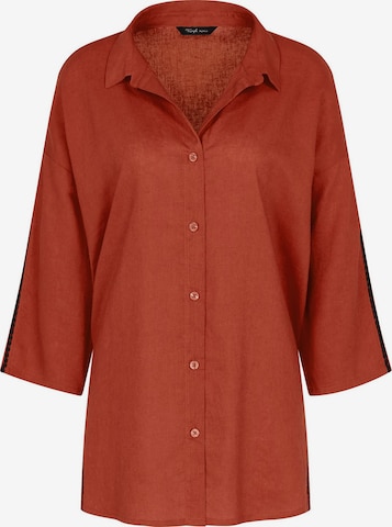 TRIUMPH Beach-Hemd ' Red Label Summer Wear ' in Braun: Vorderseite