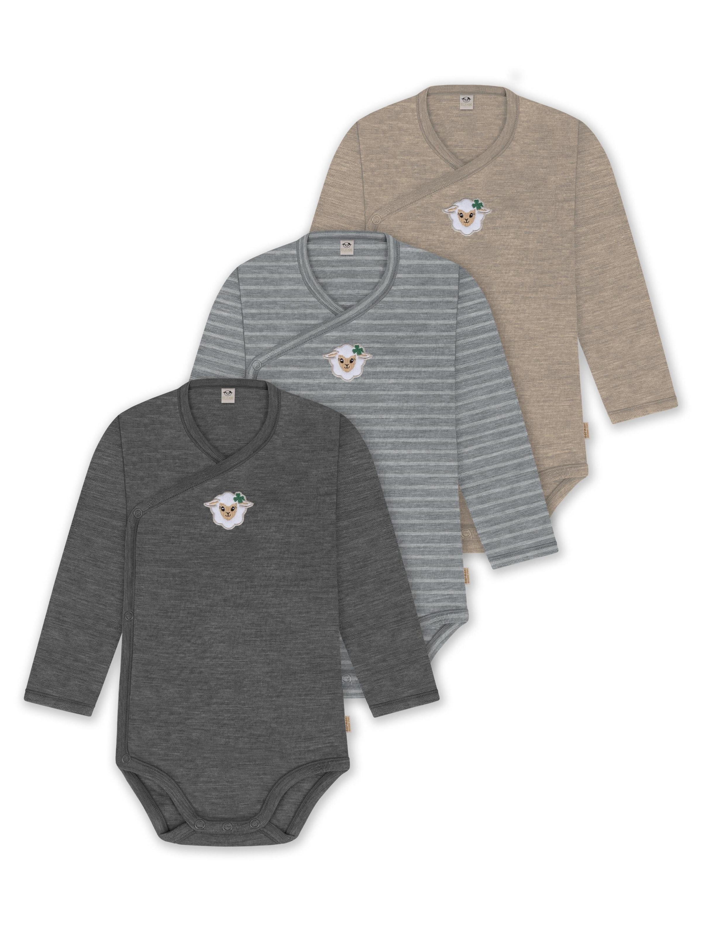 Barboteuse / body normani en gris : devant