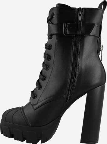 Public Desire Lace-Up Ankle Boots in Black