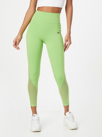 ADIDAS PERFORMANCE - Skinny Calças de desporto 'Tailored Hiit' em verde: frente