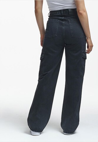 Loosefit Jeans cargo 'Kiran' di 2Y Premium in nero