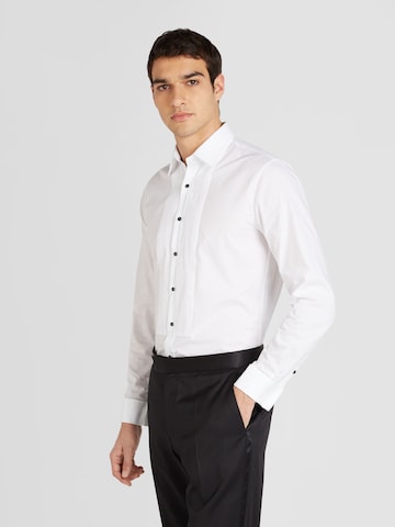 Michael Kors Slim fit Button Up Shirt in White: front