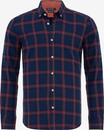 Felix Hardy Button Up Shirt in Blue: front