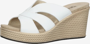 IGI&CO Mules in White: front