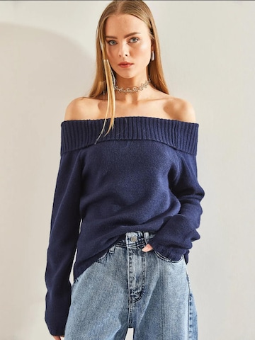 Pull-over 'Pullover' Bianco Lucci en bleu