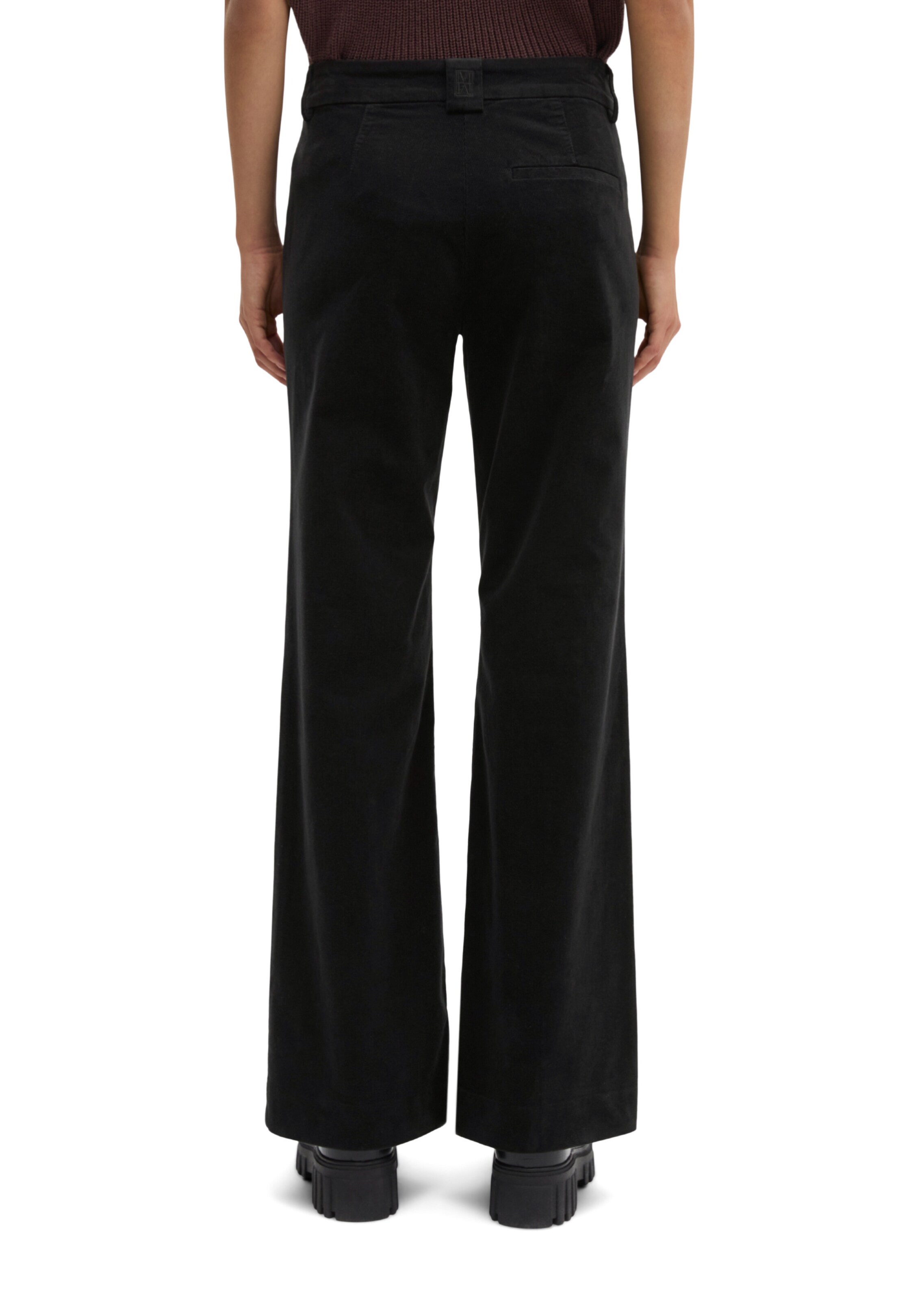 Marc O'Polo Flared Broek in Zwart