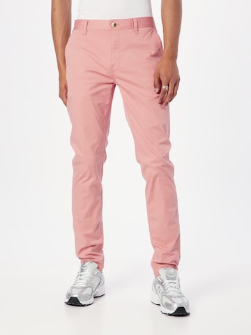 SCOTCH & SODA - Regular Calças chino 'Essentials' em rosa: frente