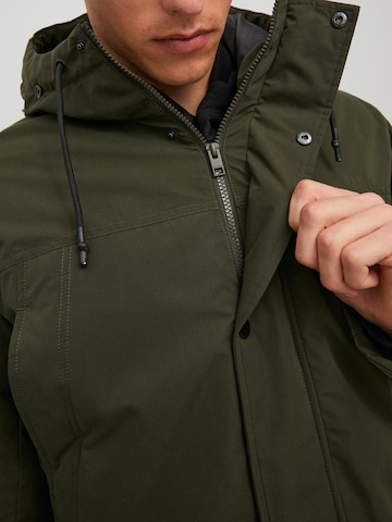 Parka d’hiver 'Winner' JACK & JONES en vert