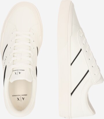 ARMANI EXCHANGE Platform trainers in White