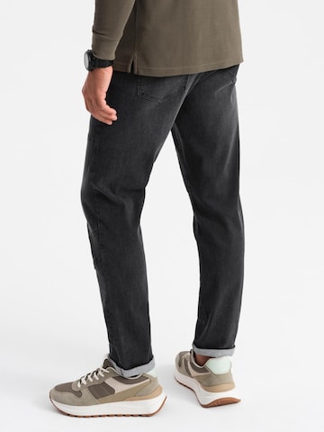 Ombre Tapered Jeans in Zwart