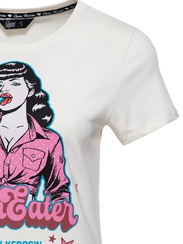 Queen Kerosin Shirt 'Man Eater' in White